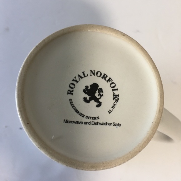 Royal Norfolk Coffee Tea Mug Cup Colorful feathers - Picture 3 of 5